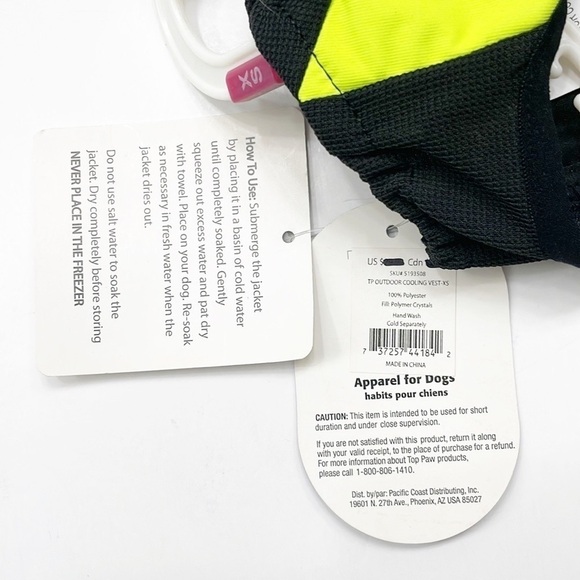 NEW Top Paw Neon Outdoor Dog Cooling Vest - Picture 3 of 4